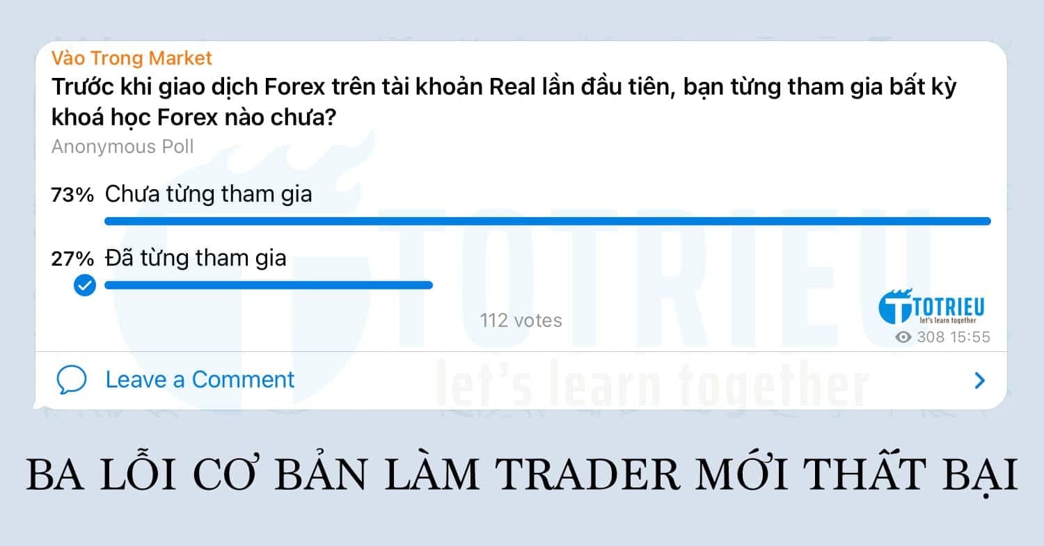 Trader mới thất bại vì ba lỗi cơ bản này