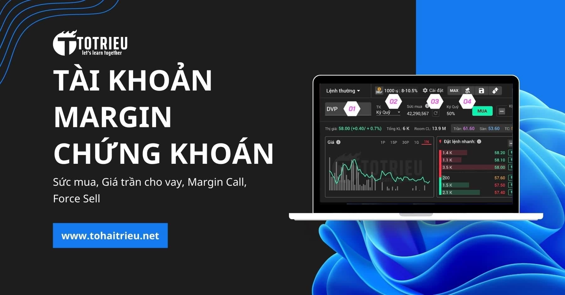 Tài khoản Margin chứng khoán: Margin Call, Forcesell, Sức mua, Giá trần cho vay