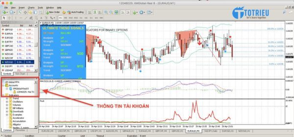 Giao diện MetaTrader 4