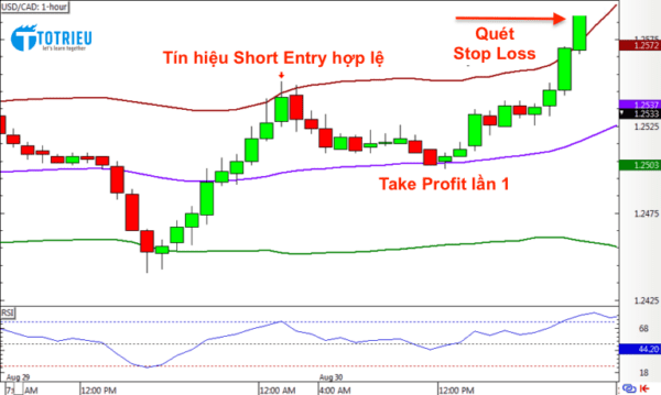 Tín hiệu Short Entry hợp lệ