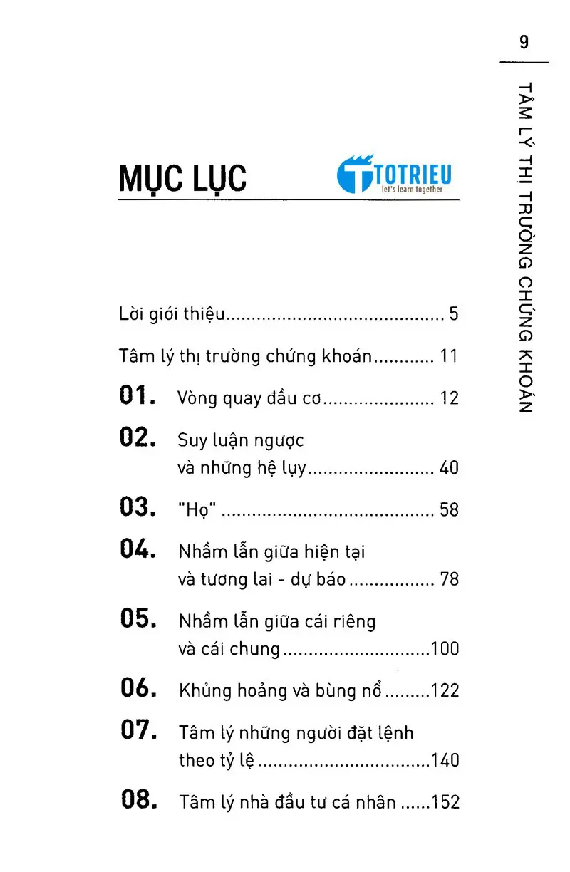 Mục lục sách Tâm lý thị trường chứng khoán