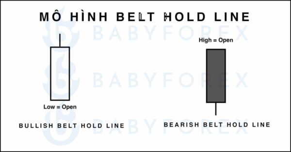 Mô hình nến Belt Hold Line: Cách nhận dạng, tính toán điểm Entry, Stop Loss, Take Profit