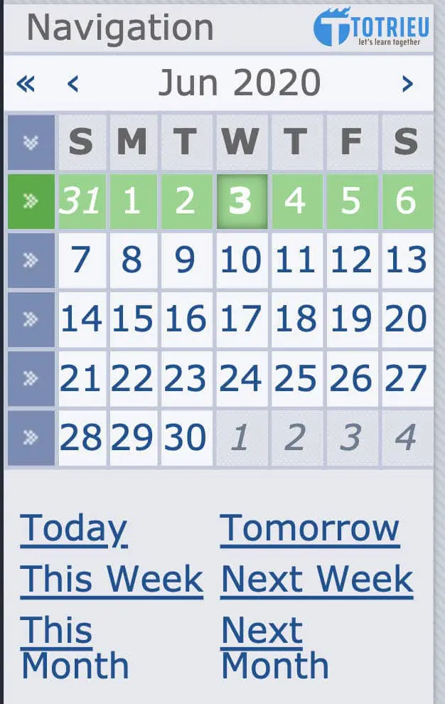 Forex Factory Calendar Sidebar Navigation