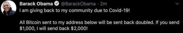 Cựu Tổng thống Mỹ - Barack Obama bị hack twitter để lừa đảo Bitcoin