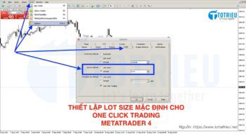 Thiết lập Lot Size mặc định cho One Click Trading MetaTrader 4
