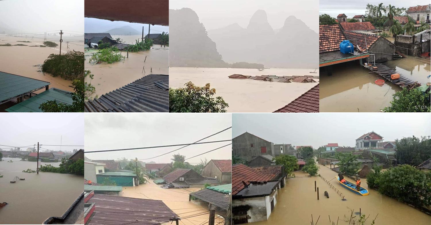 Hình ảnh thực tế vùng cần cứu trợ tại Quảng Bình