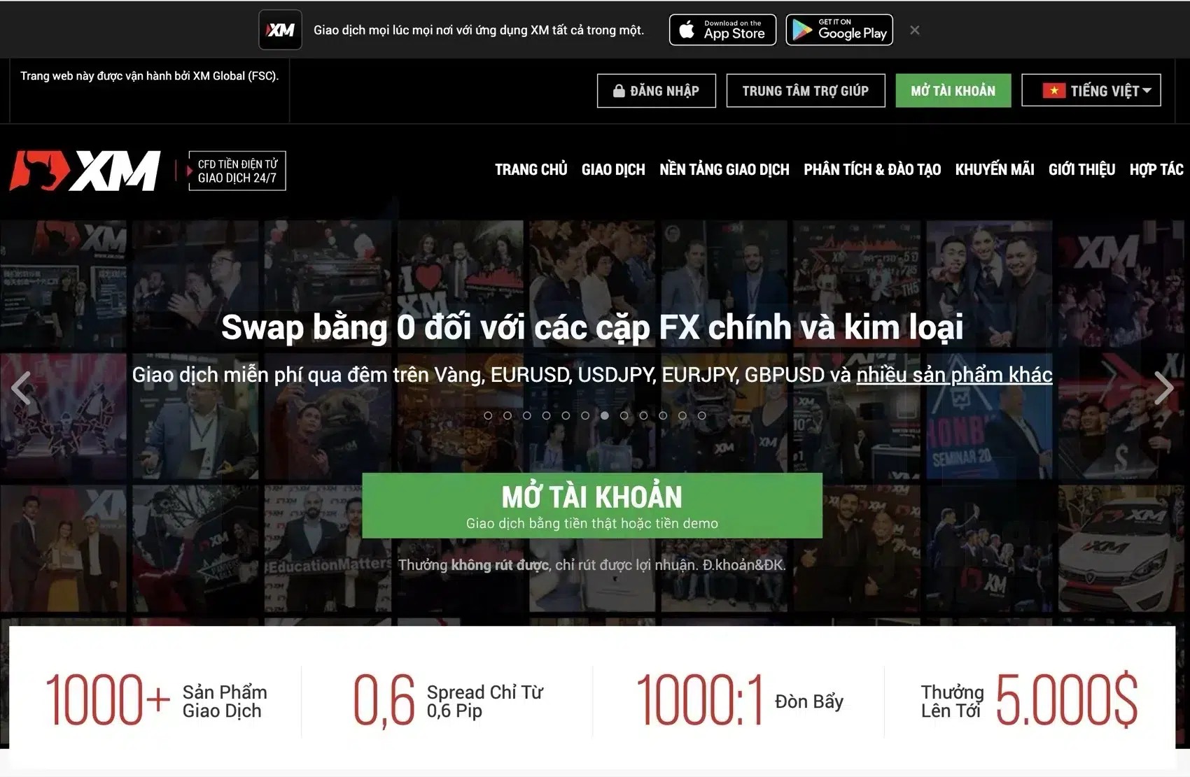 XM - Broker Forex tốt nhất Việt Nam