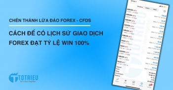 Chén thánh lừa đảo Forex - CFDs: Chiến lược để có lịch sử giao dịch Win 100%