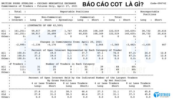 Báo cáo COT là gì?
