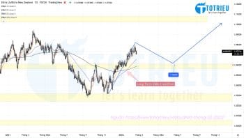 Long-term EMA Crossover AUDNZD năm 2022