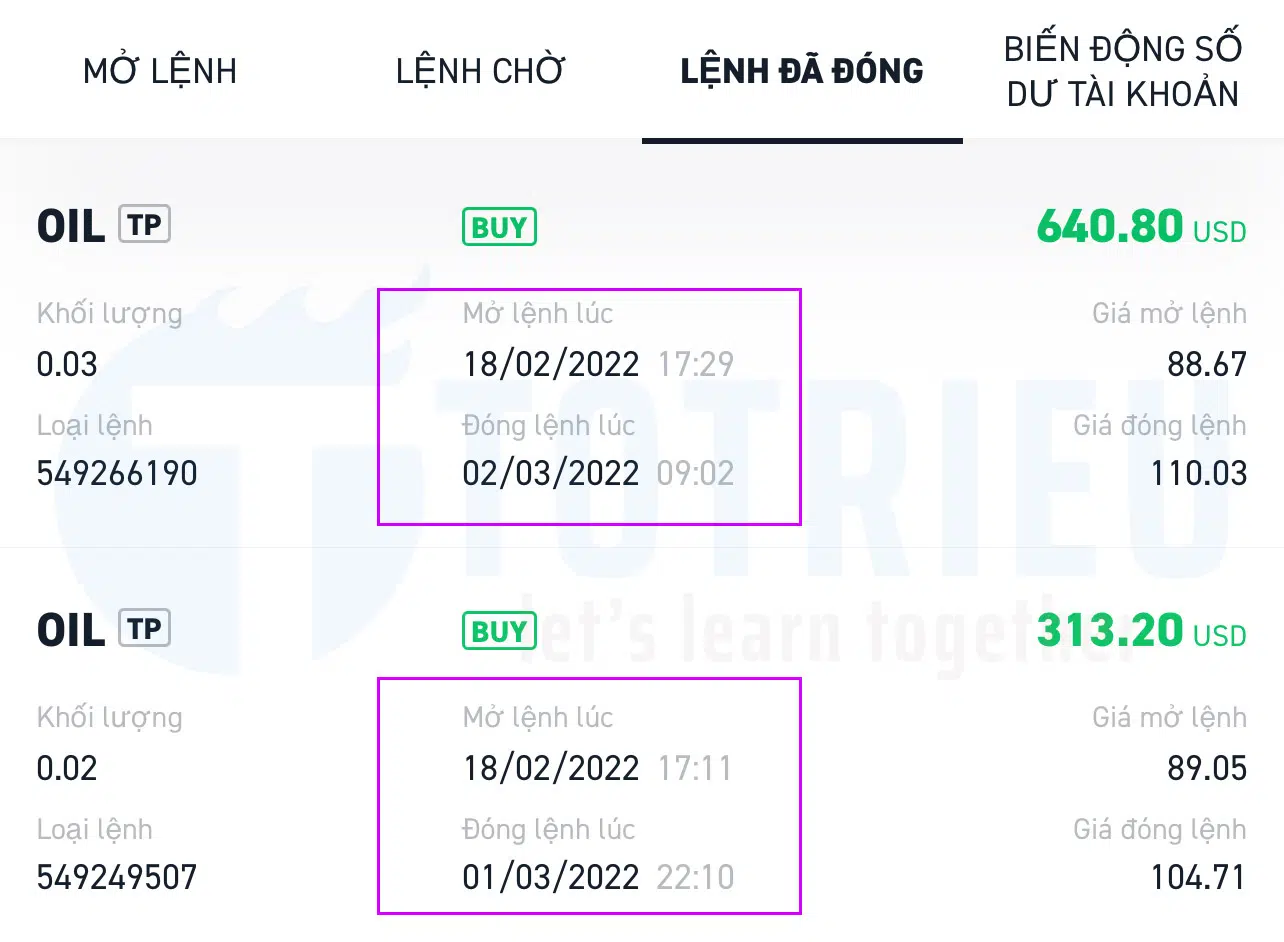 Kết quả giao dịch Dầu ngày 17-02-2022