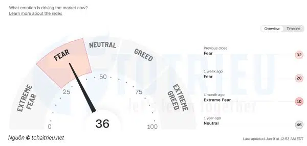Chỉ số Fear and Greed tháng 06-2022