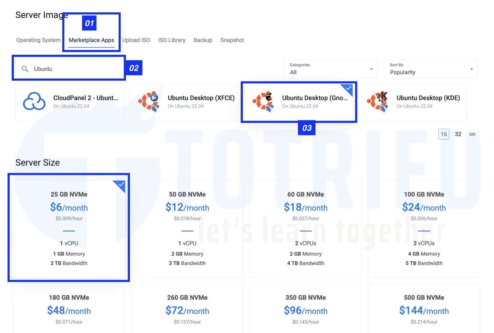 Chọn cấu hình VPS Forex chạy Ubuntu Desktop (Gnome)