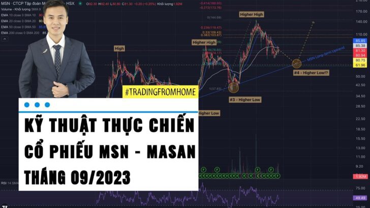 Thực chiến kỹ thuật chứng khoán #2: Cổ phiếu MSN tháng 09-2023 chờ mua ở ba đáy